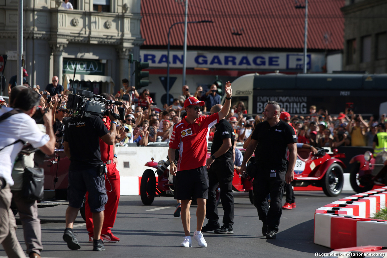 F1 MILAN FESTIVAL 2018, 29.08.2018 - Sebastian Vettel (GER) Ferrari SF71H