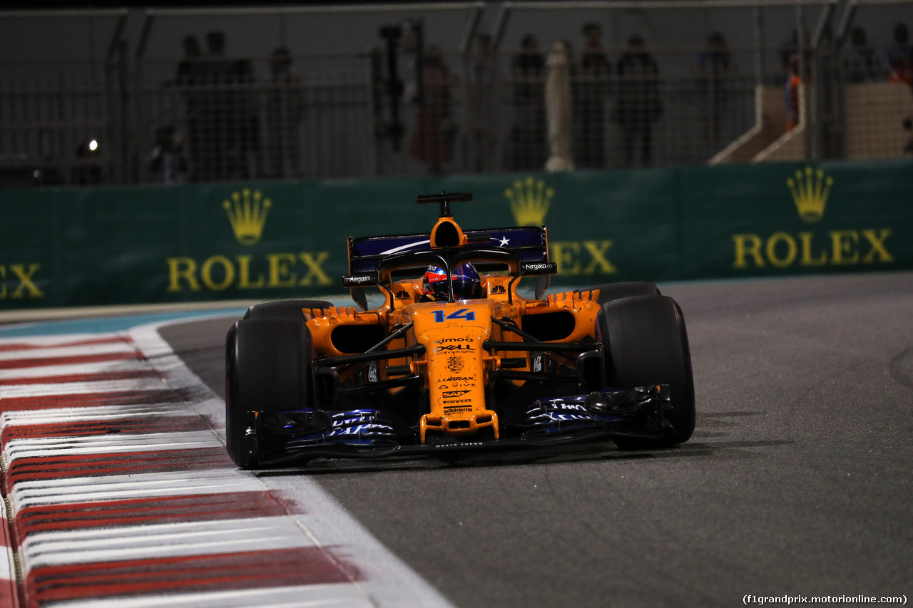 GP ABU DHABI, 25.11.2018 - Gara, Fernando Alonso (ESP) McLaren MCL33