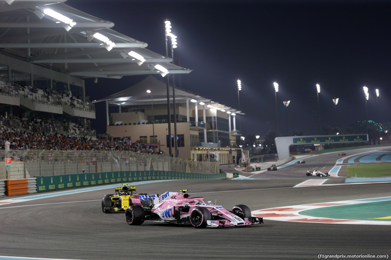 GP ABU DHABI, 25.11.2018 - Gara, Esteban Ocon (FRA) Racing Point Force India F1 VJM11