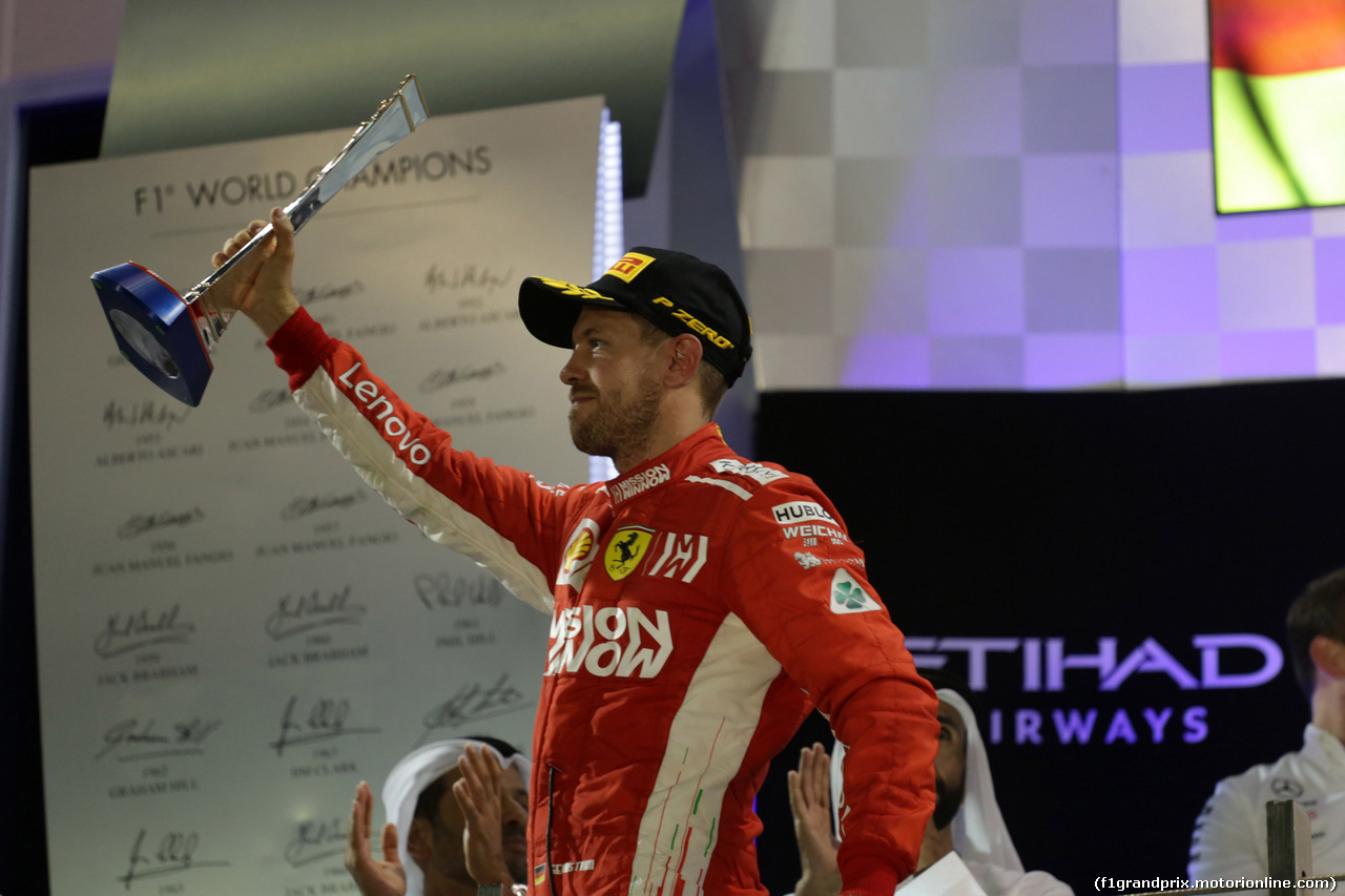 GP ABU DHABI, 25.11.2018 - Gara, 2nd place Sebastian Vettel (GER) Ferrari SF71H