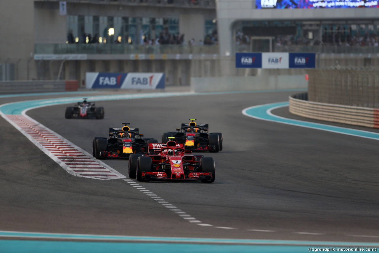 GP ABU DHABI, 25.11.2018 - Gara, Kimi Raikkonen (FIN) Ferrari SF71H