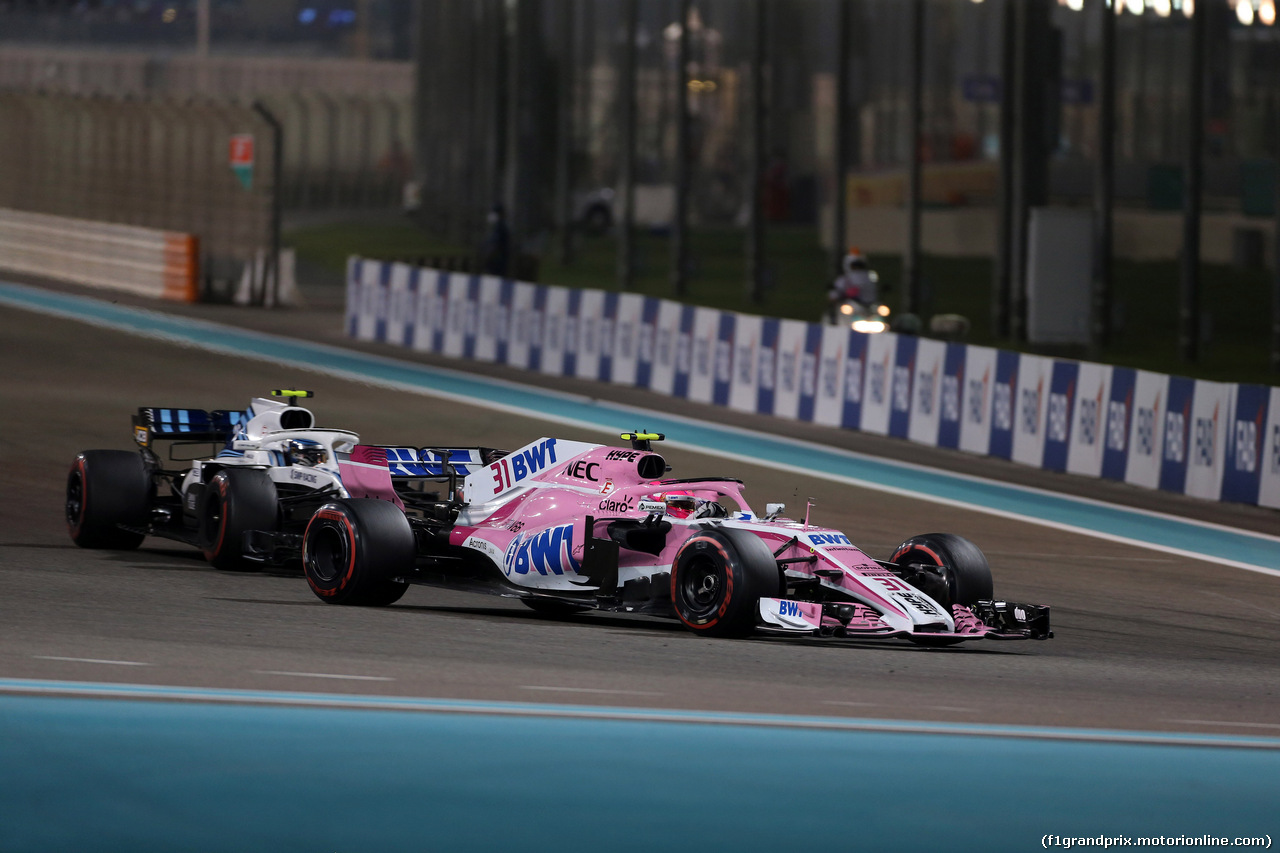 GP ABU DHABI, 25.11.2018 - Gara, Esteban Ocon (FRA) Racing Point Force India F1 VJM11