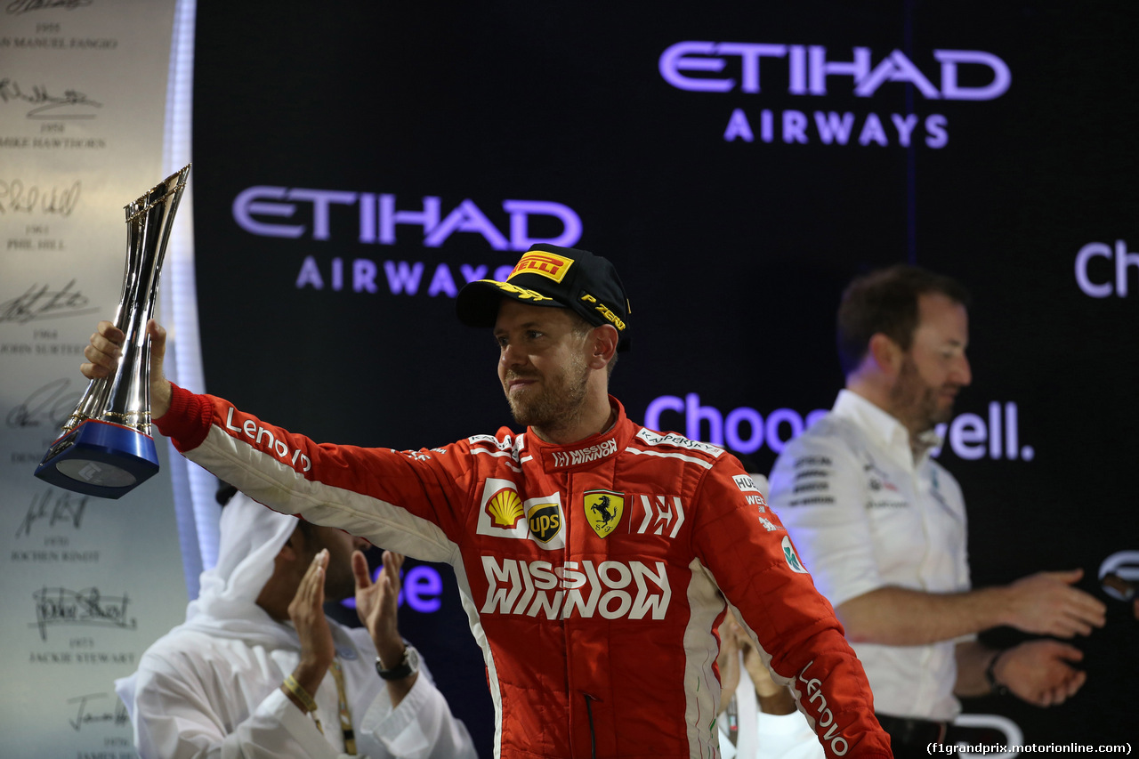 GP ABU DHABI, 25.11.2018 - Gara, 2nd place Sebastian Vettel (GER) Ferrari SF71H
