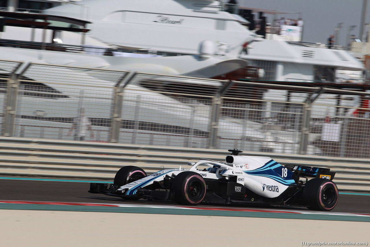 GP ABU DHABI, 24.11.2018 - Prove Libere 3, Lance Stroll (CDN) Williams FW41