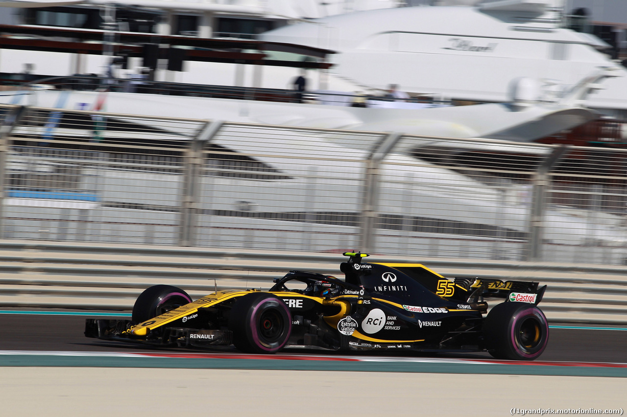 GP ABU DHABI, 24.11.2018 - Prove Libere 3, Carlos Sainz Jr (ESP) Renault Sport F1 Team RS18