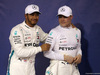 GP ABU DHABI, 24.11.2018 - Qualifiche, Lewis Hamilton (GBR) Mercedes AMG F1 W09 pole position e 2nd place Valtteri Bottas (FIN) Mercedes AMG F1 W09