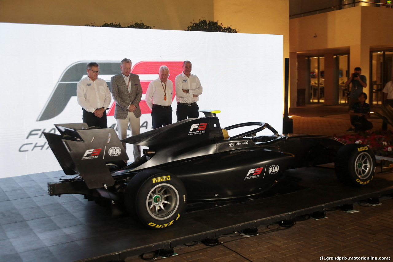 GP ABU DHABI, 22.11.2018 - 2019 Fia Formula 3 Car Launch, Sean Bratches, Formula 1 Managing Director, Commercial Operations