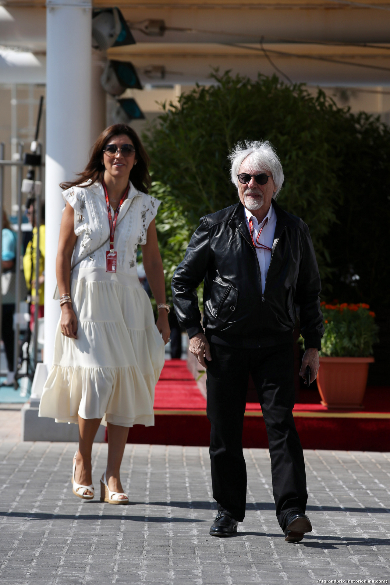 GP ABU DHABI, 23.11.2018 - Bernie Ecclestone (GBR) with sua moglie Fabiana Flosi (BRA)