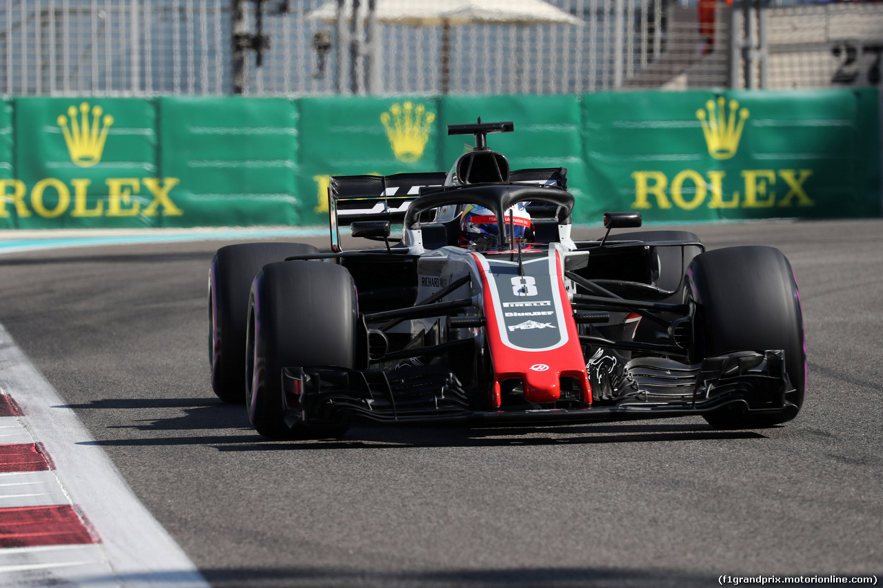 GP ABU DHABI, 23.11.2018 - Prove Libere 1, Romain Grosjean (FRA) Haas F1 Team VF-18