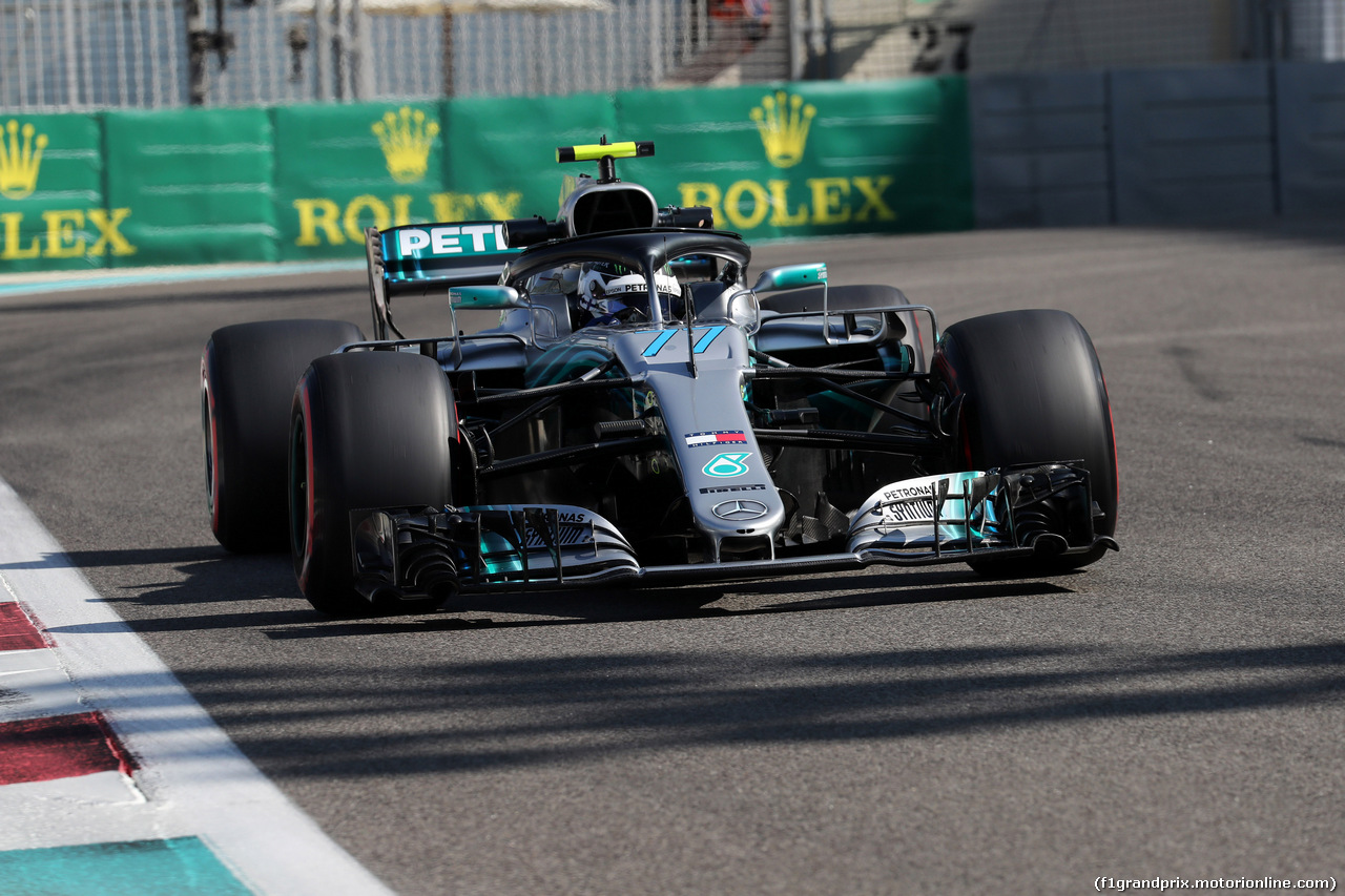 GP ABU DHABI, 23.11.2018 - Prove Libere 1, Valtteri Bottas (FIN) Mercedes AMG F1 W09