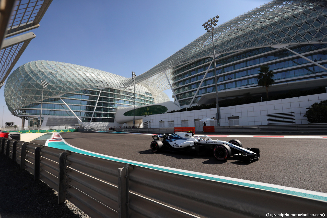 GP ABU DHABI, 23.11.2018 - Prove Libere 1, Robert Kubica (POL) Williams FW41 Reserve e Development Driver