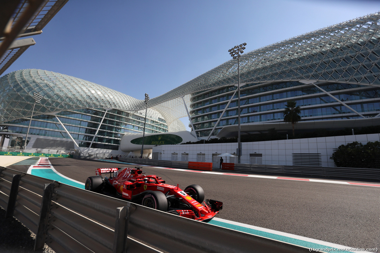 GP ABU DHABI, 23.11.2018 - Prove Libere 1, Sebastian Vettel (GER) Ferrari SF71H