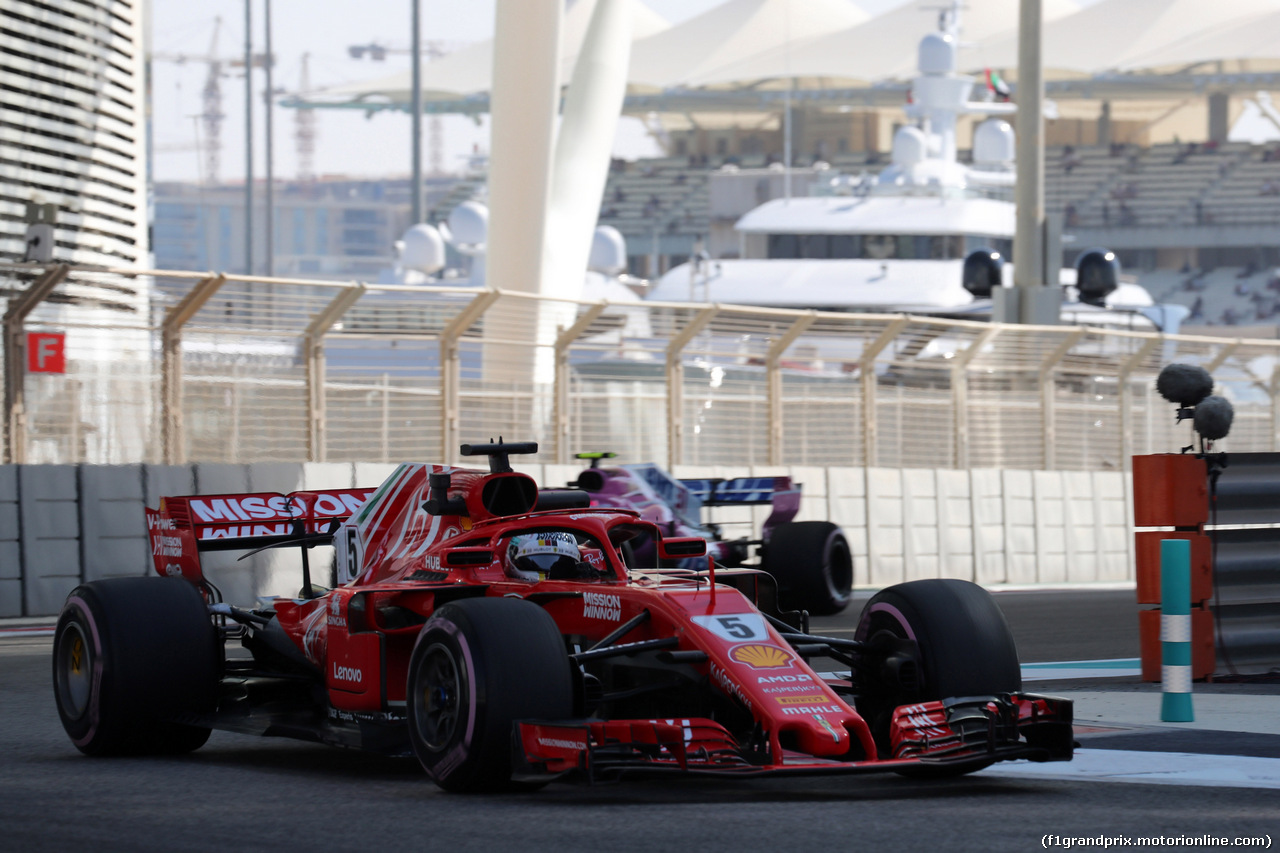 GP ABU DHABI, 23.11.2018 - Prove Libere 1, Sebastian Vettel (GER) Ferrari SF71H