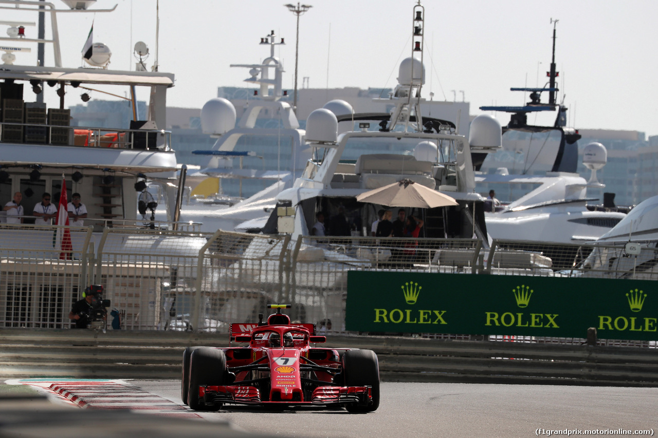 GP ABU DHABI, 23.11.2018 - Prove Libere 1, Kimi Raikkonen (FIN) Ferrari SF71H