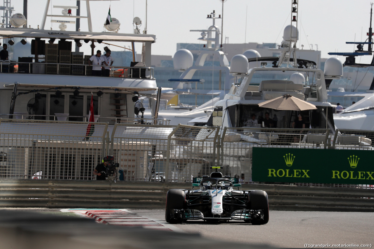 GP ABU DHABI, 23.11.2018 - Prove Libere 1, Valtteri Bottas (FIN) Mercedes AMG F1 W09