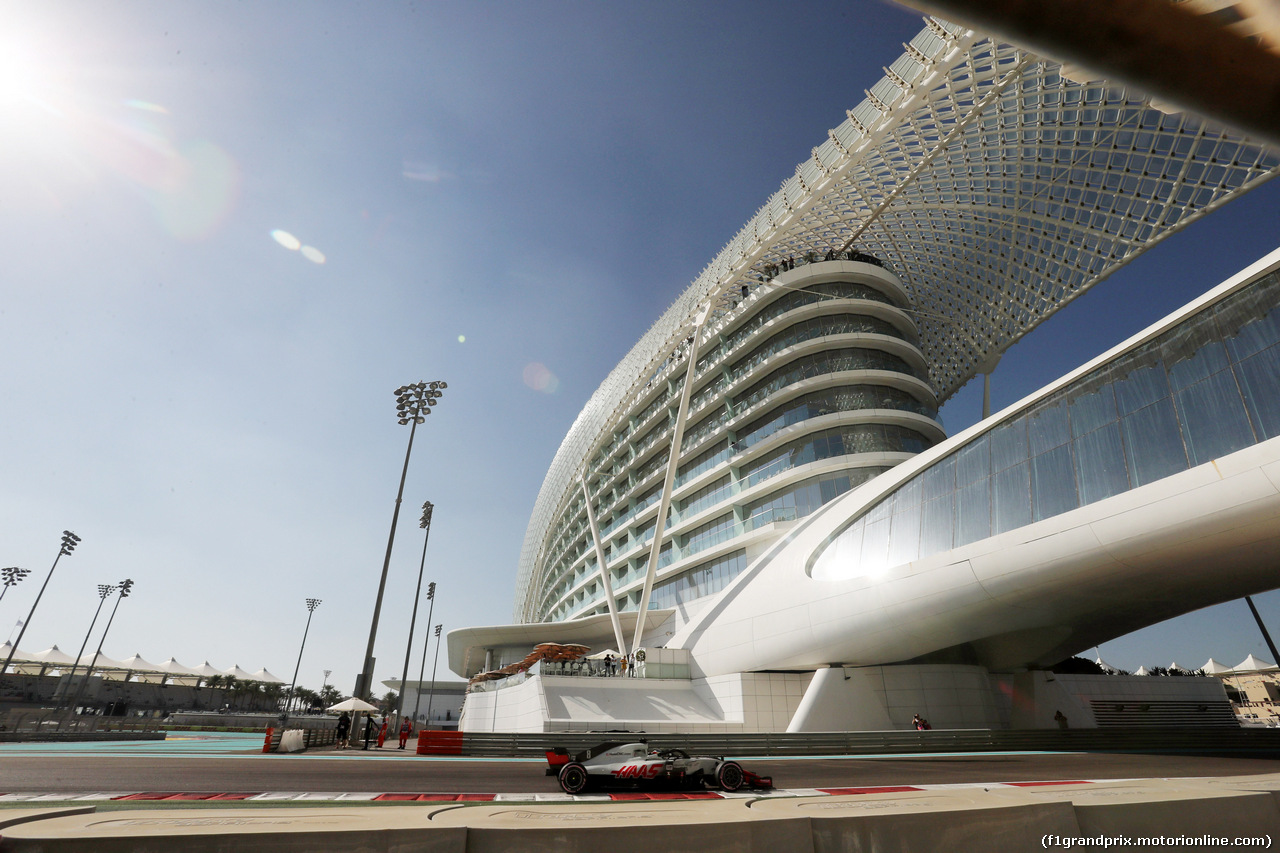 GP ABU DHABI, 23.11.2018 - Prove Libere 1, Romain Grosjean (FRA) Haas F1 Team VF-18