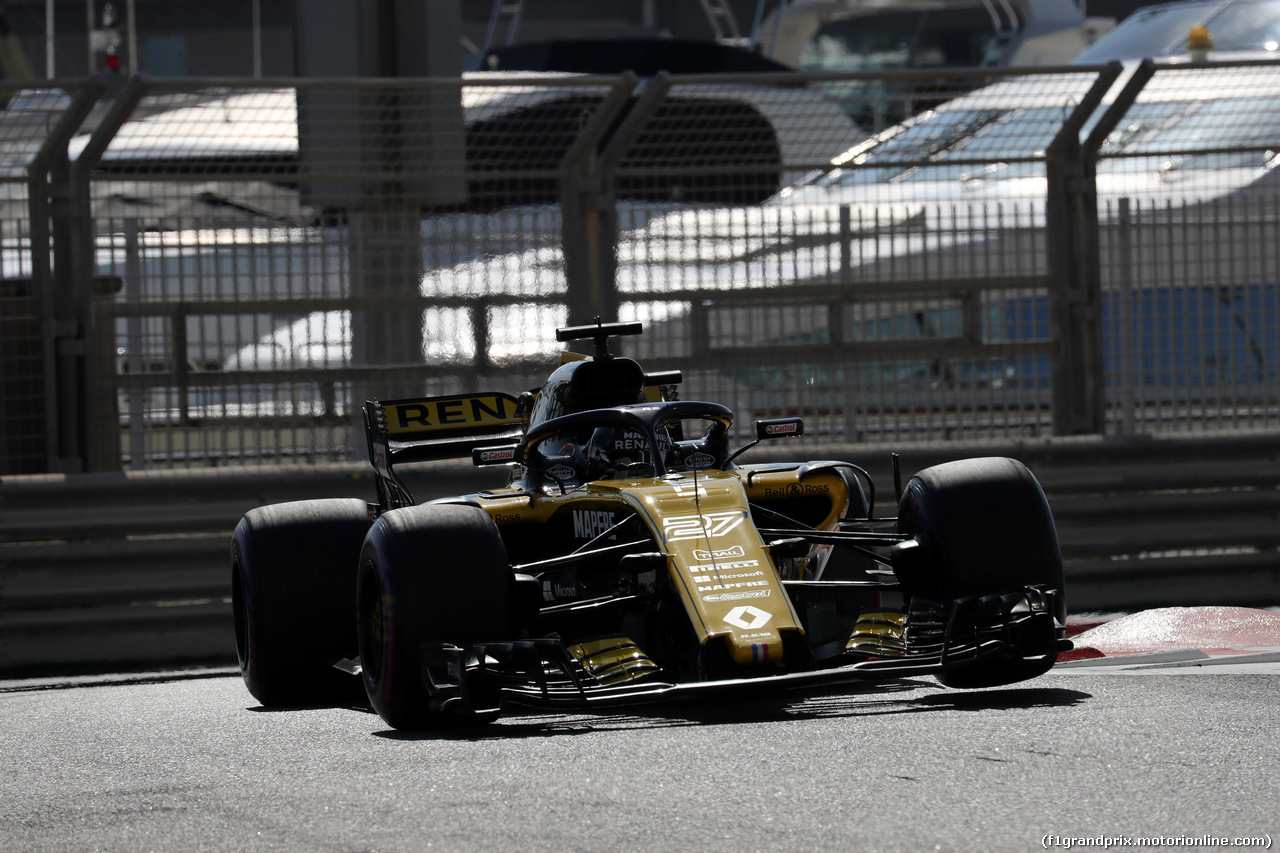 GP ABU DHABI, 23.11.2018 - Prove Libere 1, Nico Hulkenberg (GER) Renault Sport F1 Team RS18