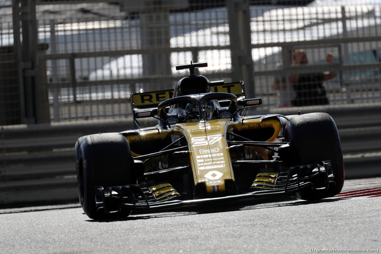 GP ABU DHABI, 23.11.2018 - Prove Libere 1, Nico Hulkenberg (GER) Renault Sport F1 Team RS18