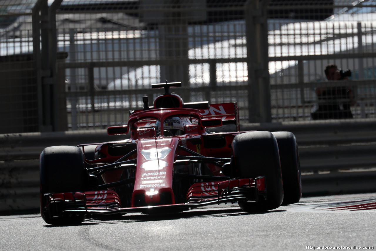 GP ABU DHABI, 23.11.2018 - Prove Libere 1, Sebastian Vettel (GER) Ferrari SF71H