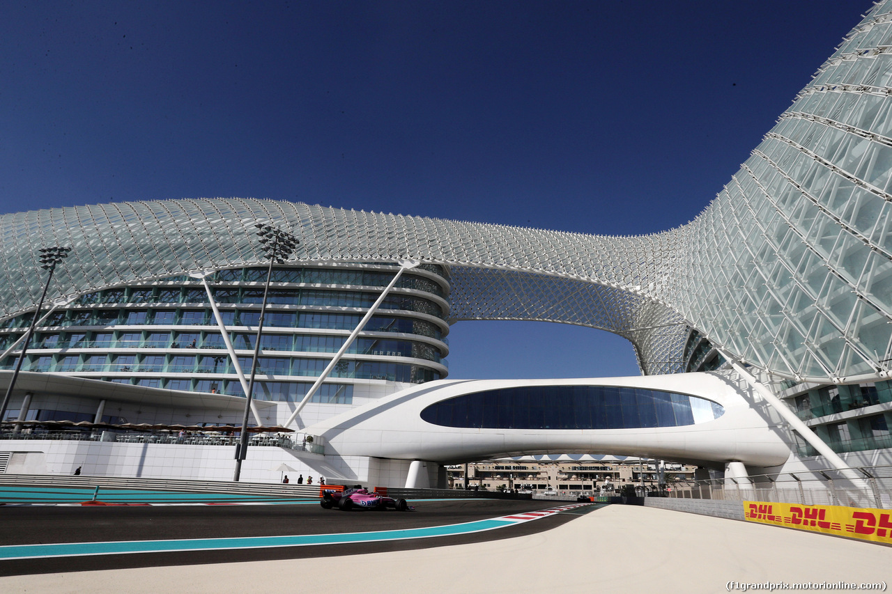 GP ABU DHABI, 23.11.2018 - Prove Libere 1, Sergio Perez (MEX) Racing Point Force India F1 VJM11
