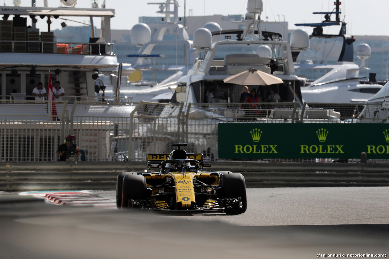GP ABU DHABI, 23.11.2018 - Prove Libere 1, Nico Hulkenberg (GER) Renault Sport F1 Team RS18