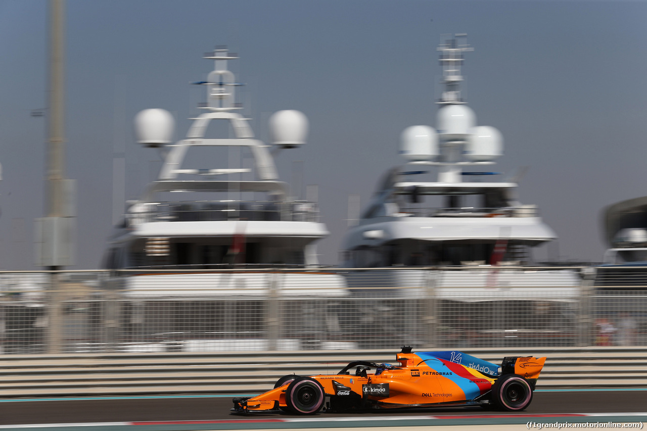 GP ABU DHABI, 23.11.2018 - Prove Libere 1, Fernando Alonso (ESP) McLaren MCL33