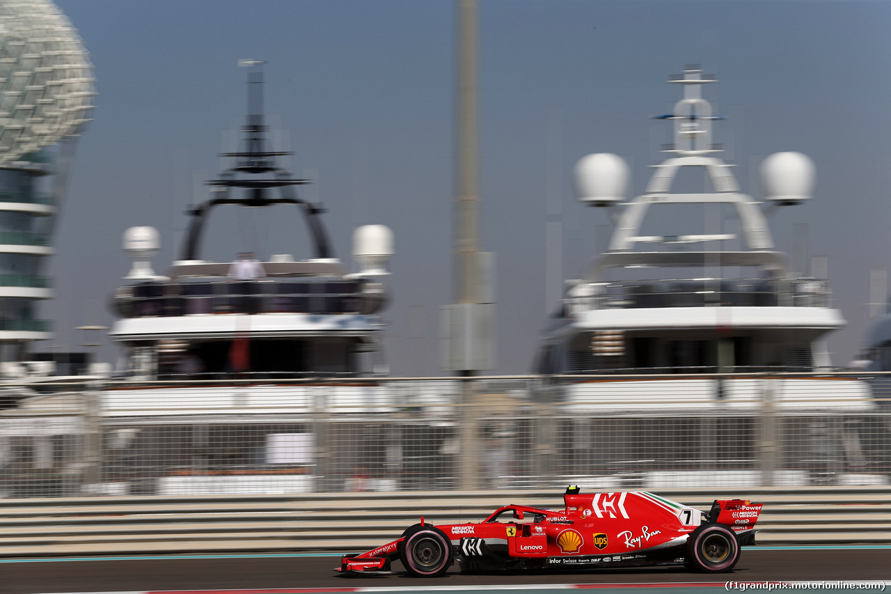 GP ABU DHABI, 23.11.2018 - Prove Libere 1, Kimi Raikkonen (FIN) Ferrari SF71H