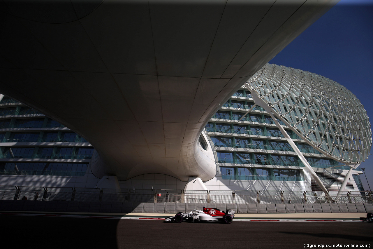 GP ABU DHABI, 23.11.2018 - Prove Libere 1, Antonio Giovinazzi (ITA) Test Driver Sauber C37