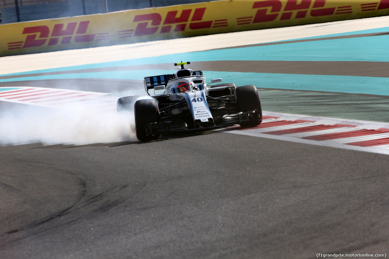 GP ABU DHABI, 23.11.2018 - Prove Libere 1, Robert Kubica (POL) Williams FW41 Reserve e Development Driver