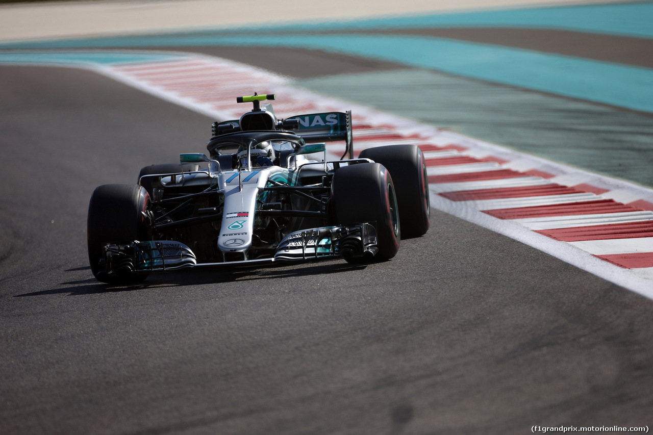 GP ABU DHABI, 23.11.2018 - Prove Libere 1, Valtteri Bottas (FIN) Mercedes AMG F1 W09
