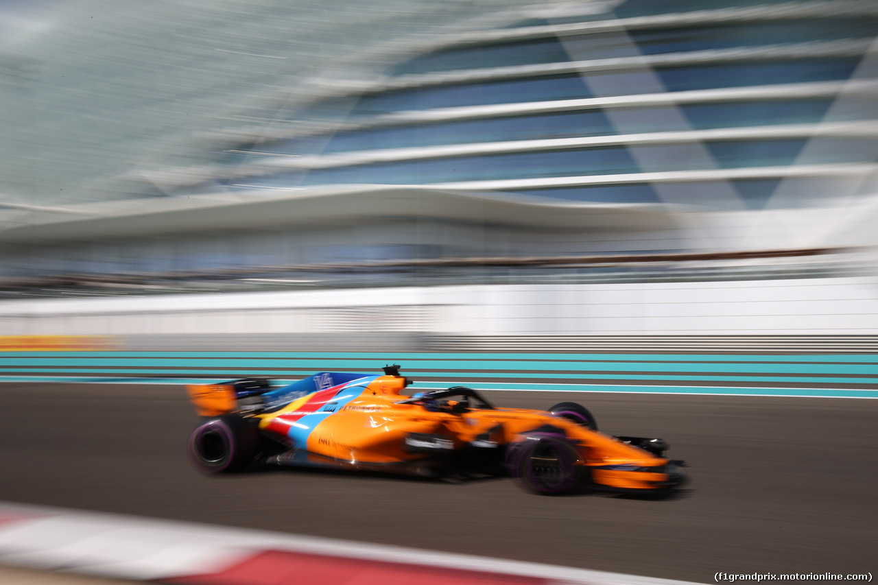 GP ABU DHABI, 23.11.2018 - Prove Libere 1, Fernando Alonso (ESP) McLaren MCL33