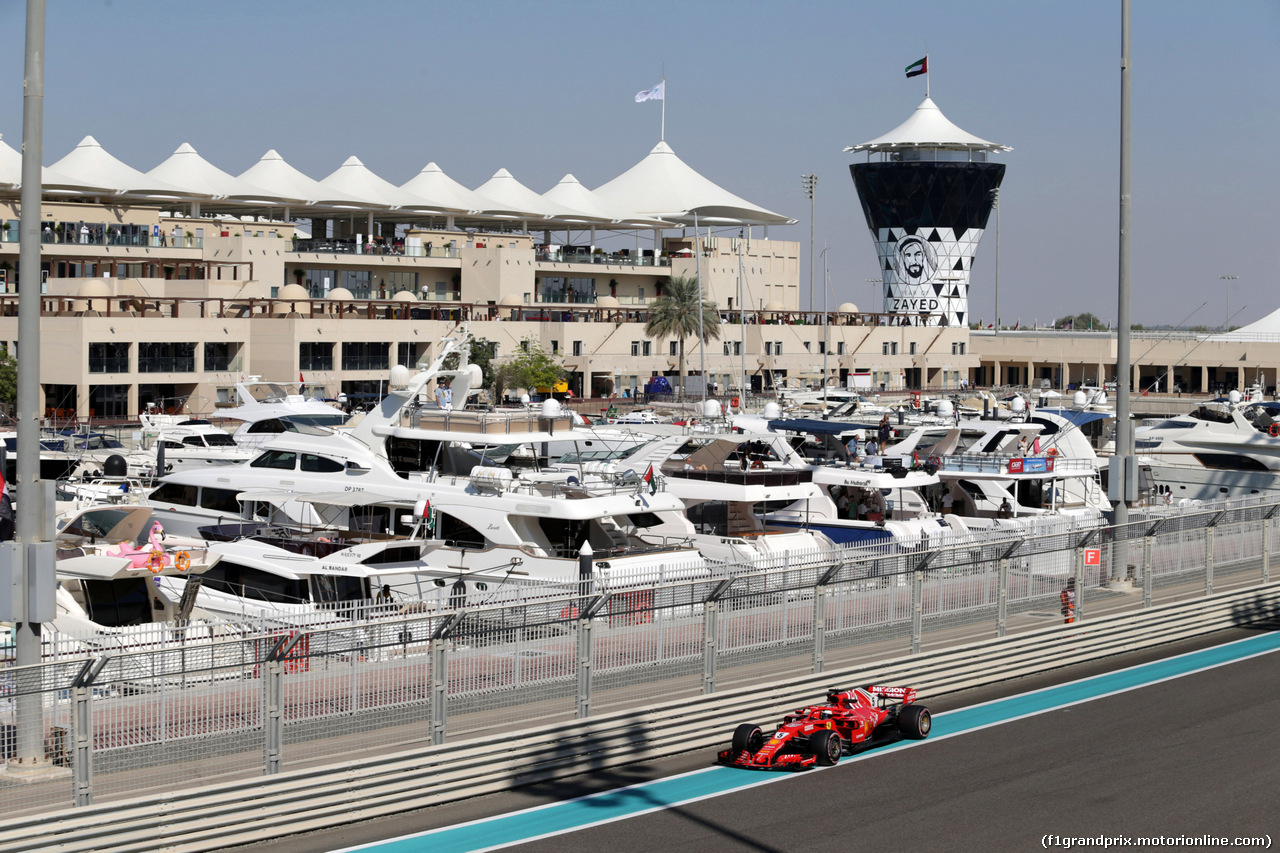 GP ABU DHABI, 23.11.2018 - Prove Libere 1, Sebastian Vettel (GER) Ferrari SF71H