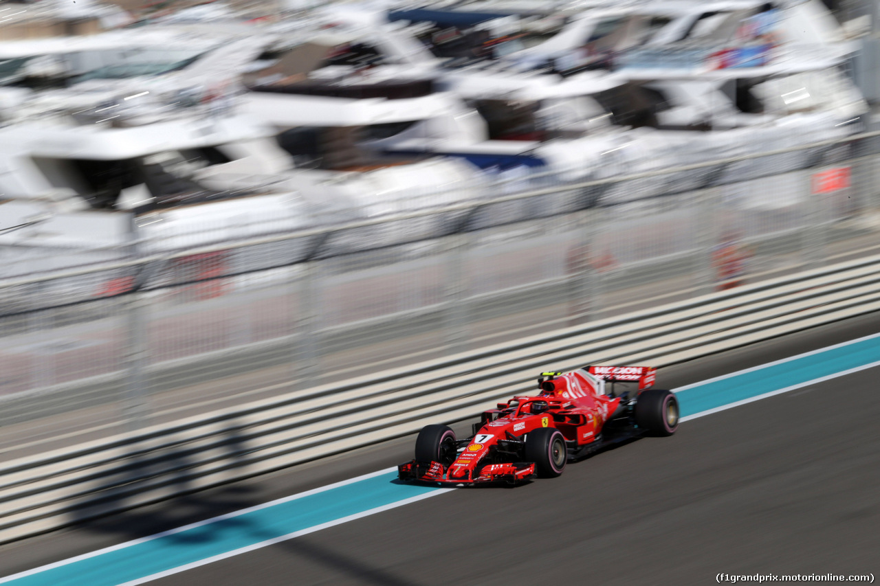 GP ABU DHABI, 23.11.2018 - Prove Libere 1, Kimi Raikkonen (FIN) Ferrari SF71H
