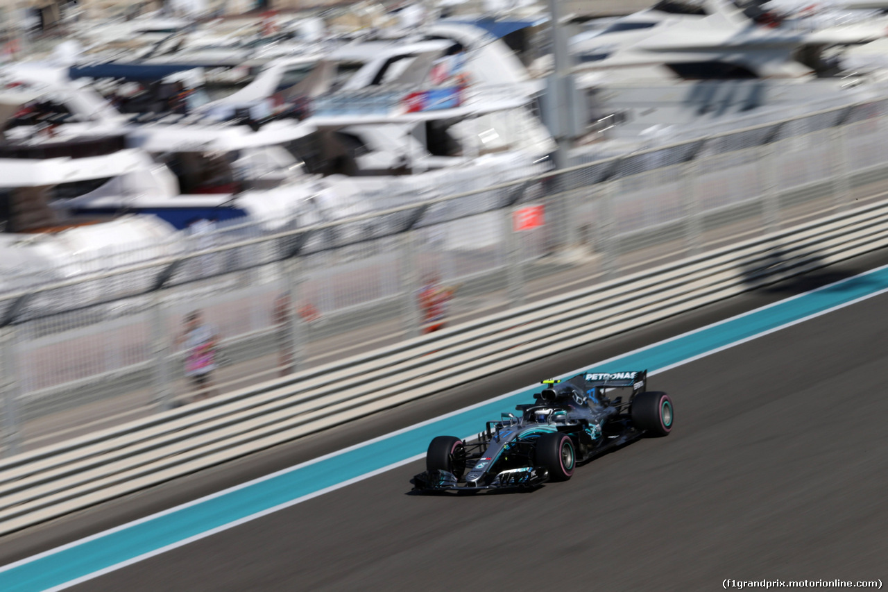 GP ABU DHABI, 23.11.2018 - Prove Libere 1, Valtteri Bottas (FIN) Mercedes AMG F1 W09