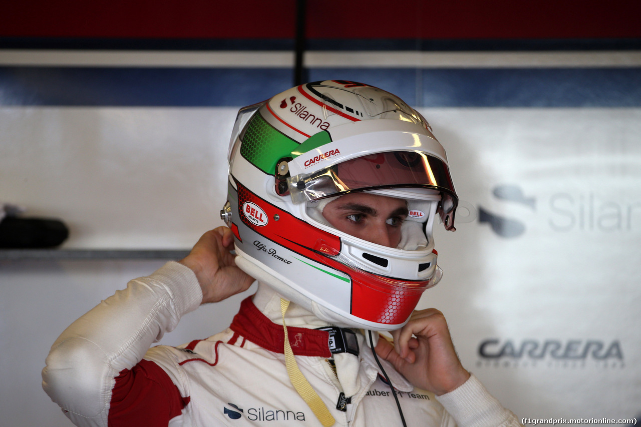 GP ABU DHABI, 23.11.2018 - Prove Libere 1, Antonio Giovinazzi (ITA) Test Driver Sauber C37