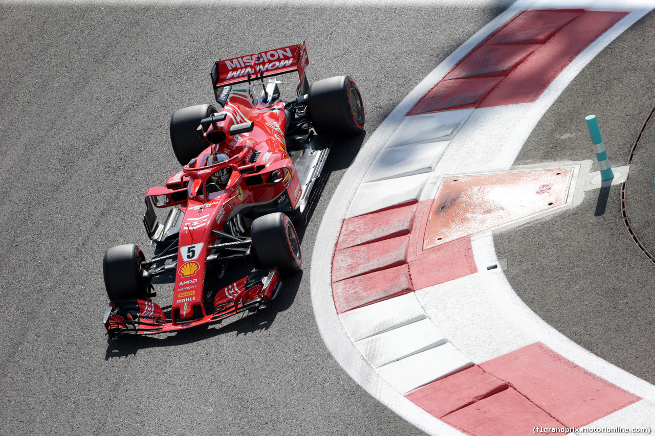 GP ABU DHABI, 23.11.2018 - Prove Libere 1, Sebastian Vettel (GER) Ferrari SF71H