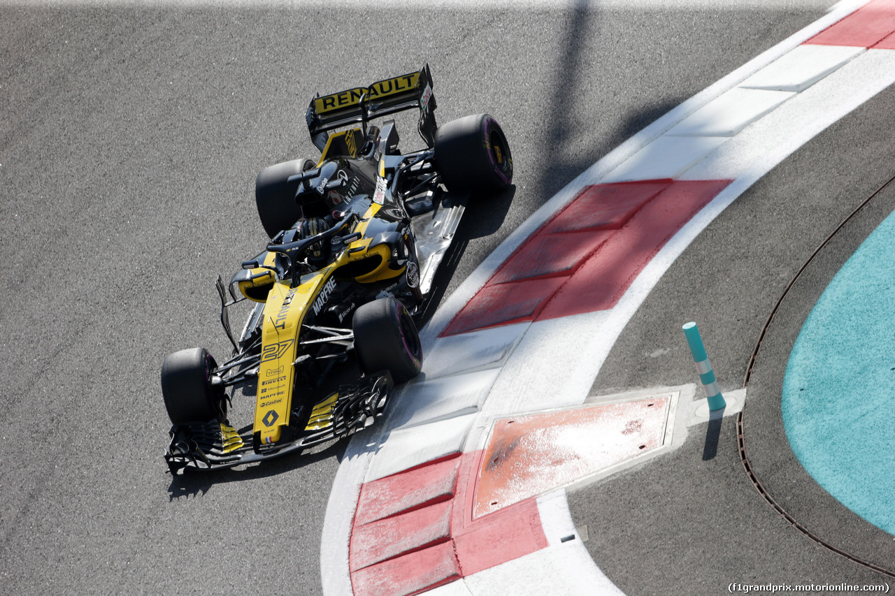 GP ABU DHABI, 23.11.2018 - Prove Libere 1, Nico Hulkenberg (GER) Renault Sport F1 Team RS18