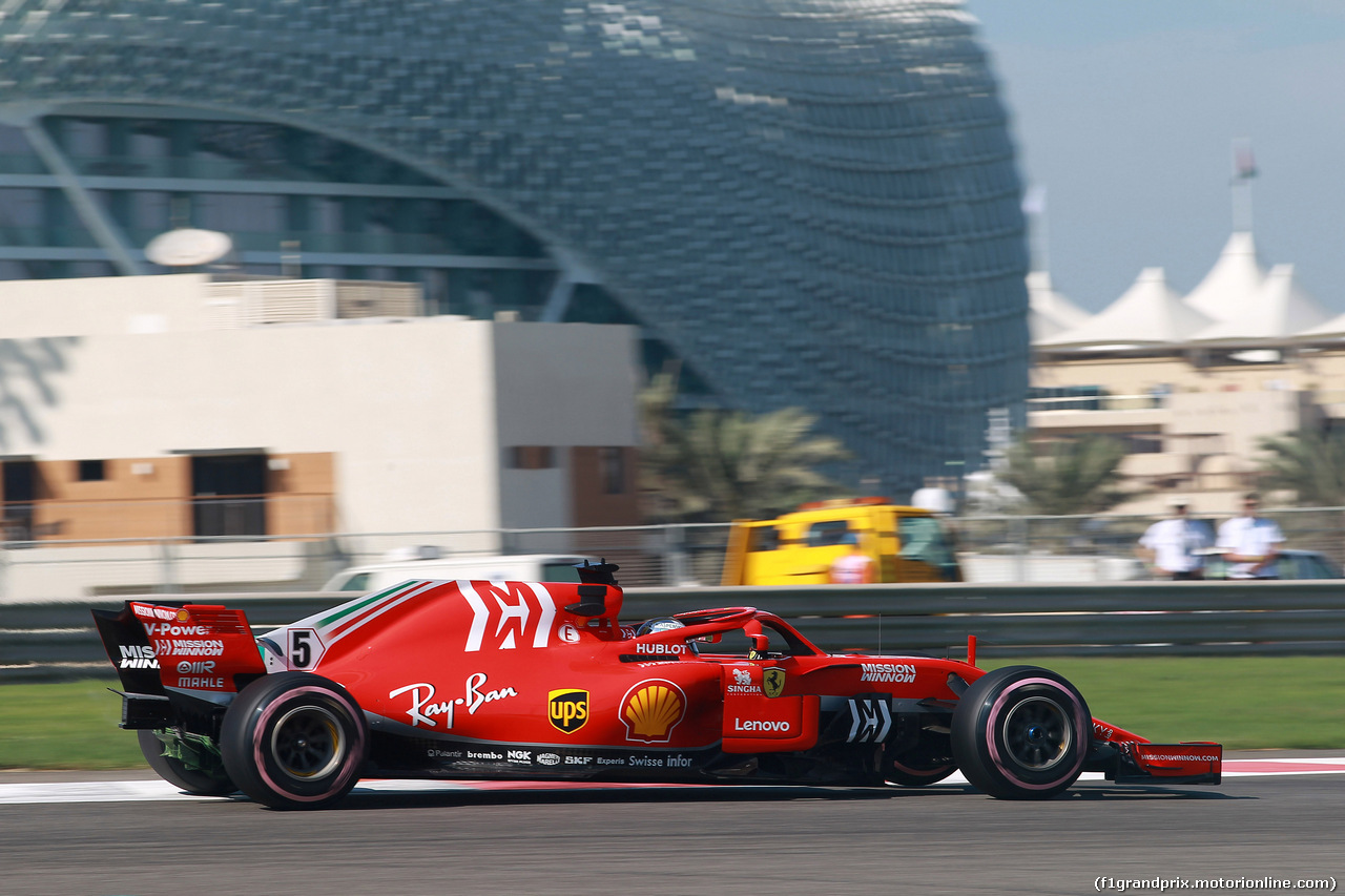 GP ABU DHABI, 23.11.2018 - Prove Libere 1, Sebastian Vettel (GER) Ferrari SF71H