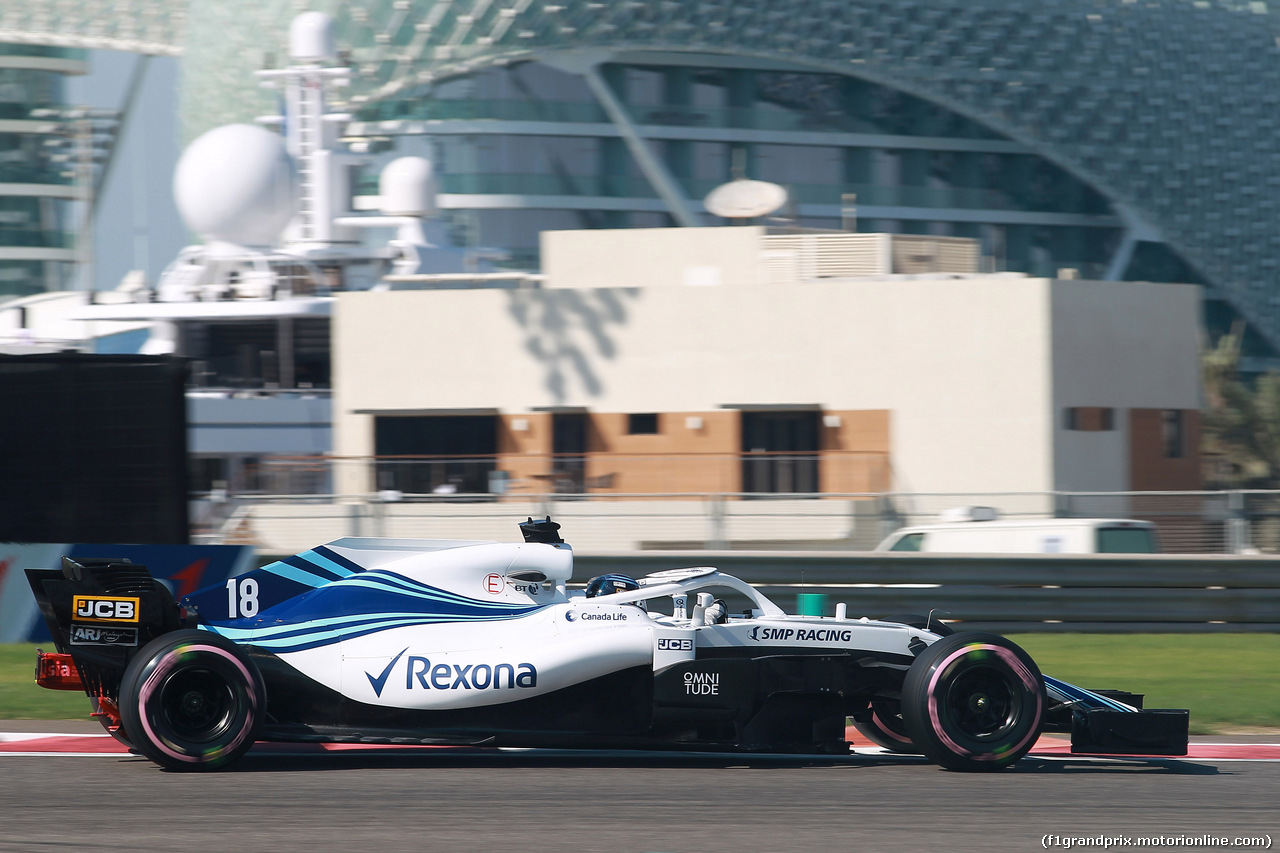 GP ABU DHABI, 23.11.2018 - Prove Libere 1, Lance Stroll (CDN) Williams FW41