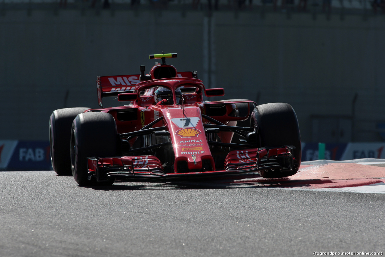 GP ABU DHABI, 23.11.2018 - Prove Libere 1, Kimi Raikkonen (FIN) Ferrari SF71H