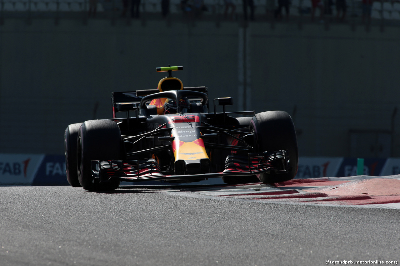 GP ABU DHABI, 23.11.2018 - Prove Libere 1, Max Verstappen (NED) Red Bull Racing RB14