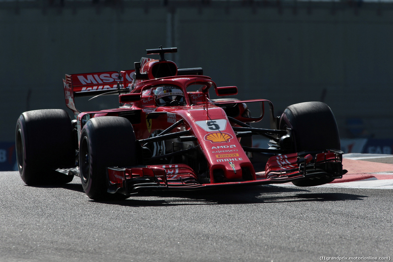 GP ABU DHABI, 23.11.2018 - Prove Libere 1, Sebastian Vettel (GER) Ferrari SF71H