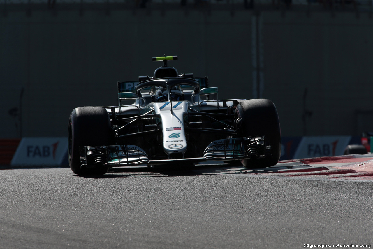 GP ABU DHABI, 23.11.2018 - Prove Libere 1, Valtteri Bottas (FIN) Mercedes AMG F1 W09