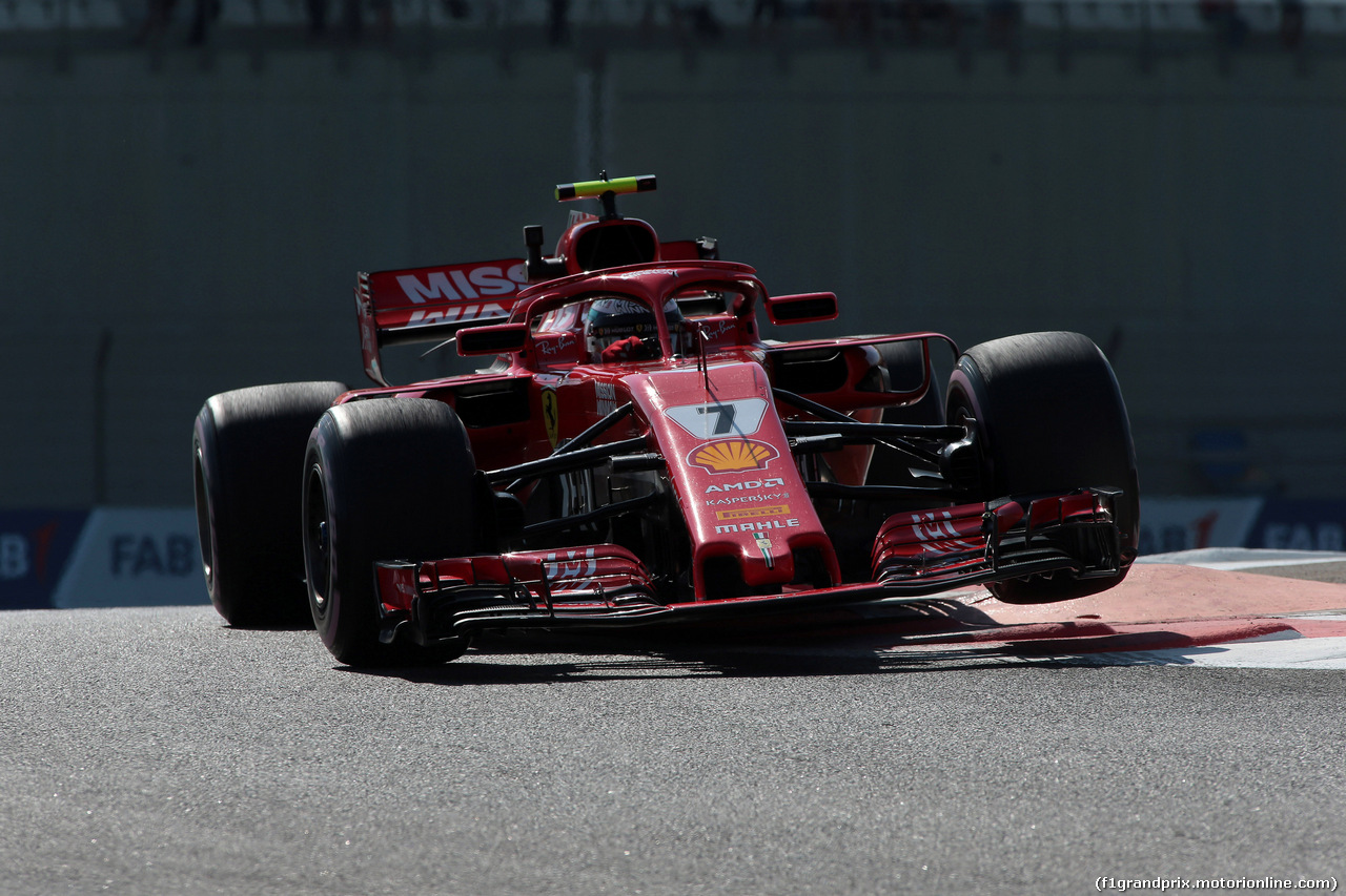 GP ABU DHABI, 23.11.2018 - Prove Libere 1, Kimi Raikkonen (FIN) Ferrari SF71H