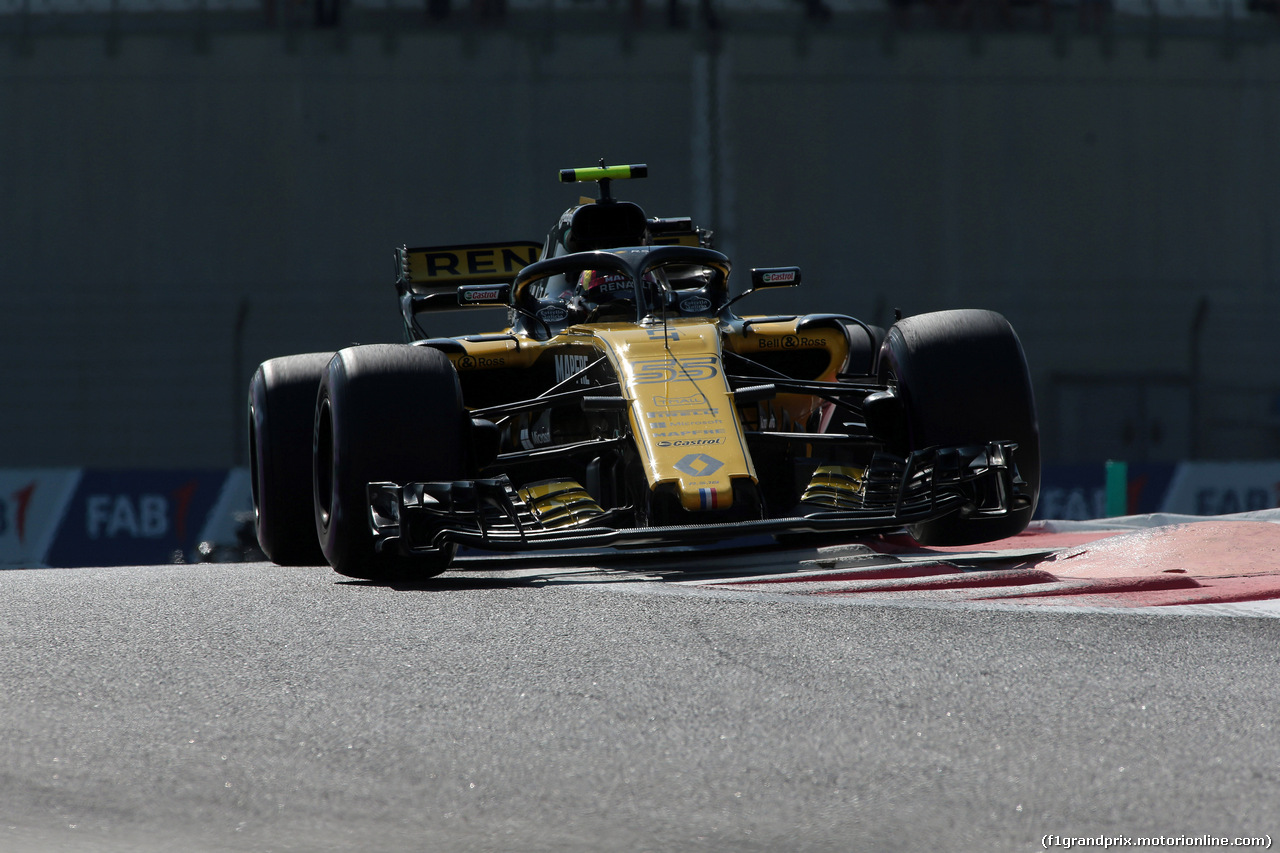 GP ABU DHABI, 23.11.2018 - Prove Libere 1, Carlos Sainz Jr (ESP) Renault Sport F1 Team RS18