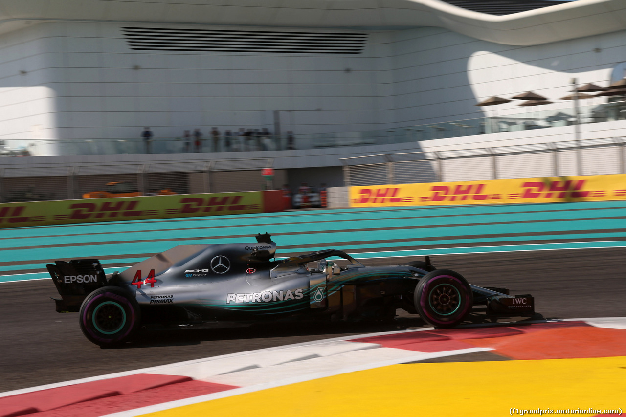 GP ABU DHABI, 23.11.2018 - Prove Libere 1, Lewis Hamilton (GBR) Mercedes AMG F1 W09