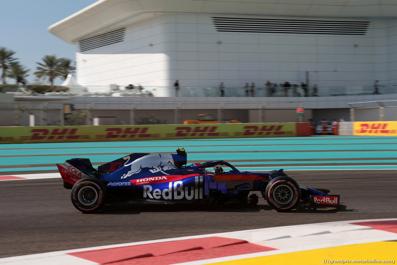 GP ABU DHABI, 23.11.2018 - Prove Libere 1, Pierre Gasly (FRA) Scuderia Toro Rosso STR13