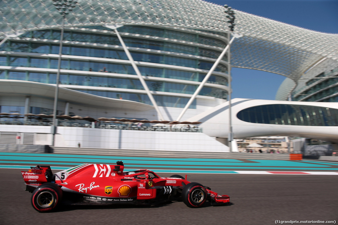 GP ABU DHABI, 23.11.2018 - Prove Libere 1, Sebastian Vettel (GER) Ferrari SF71H