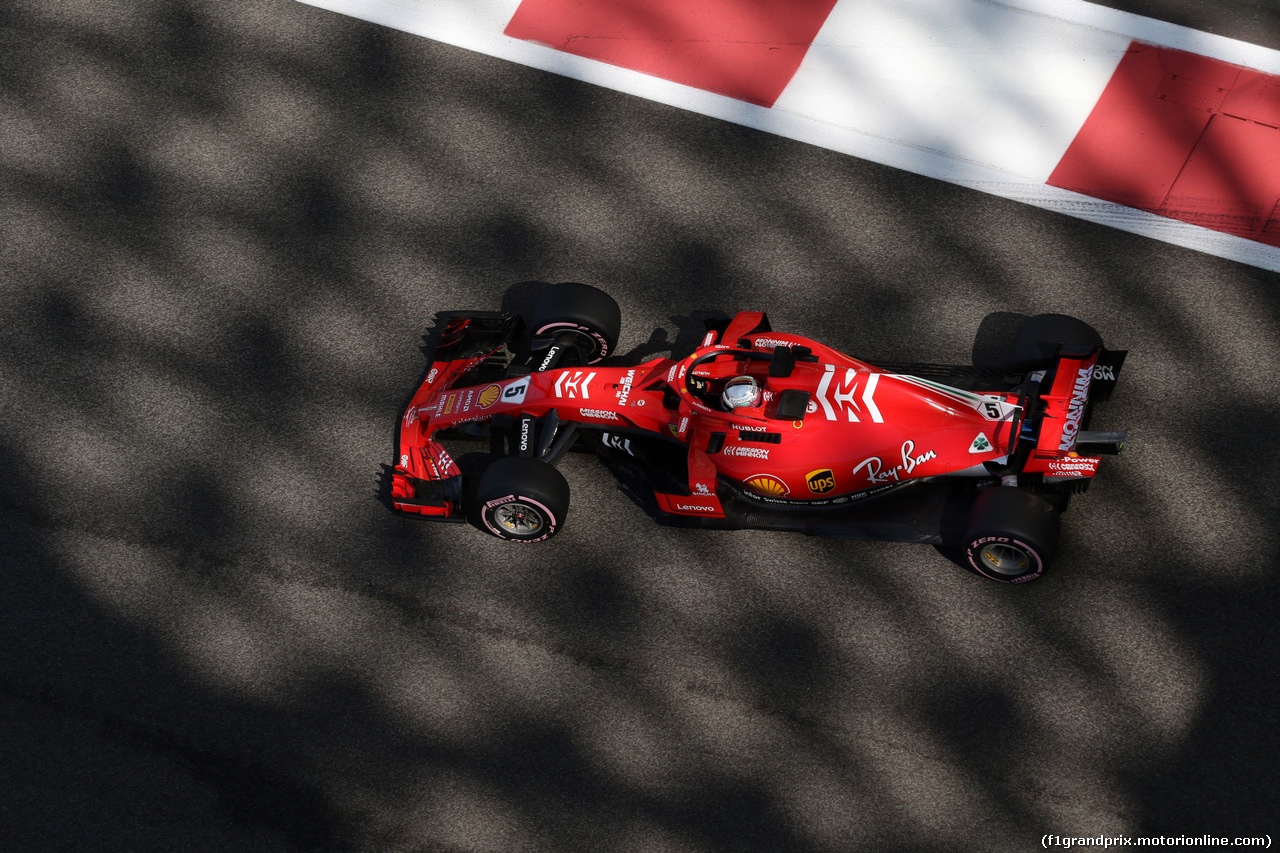 GP ABU DHABI, 23.11.2018 - Prove Libere 1, Sebastian Vettel (GER) Ferrari SF71H