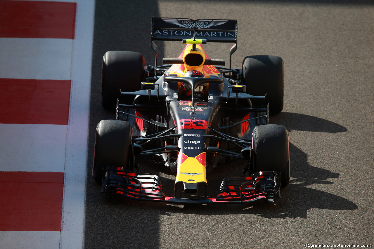 GP ABU DHABI, 23.11.2018 - Prove Libere 1, Max Verstappen (NED) Red Bull Racing RB14